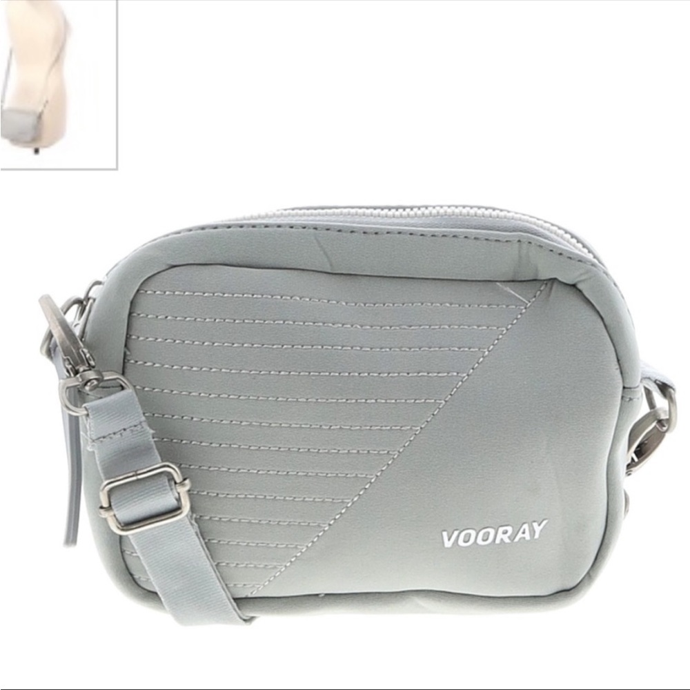 VOORAY Gray Moto Crossbody Bag - NEW